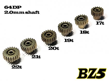 Hard Coated 64DP Pinion Set 17-22T (BZ5)